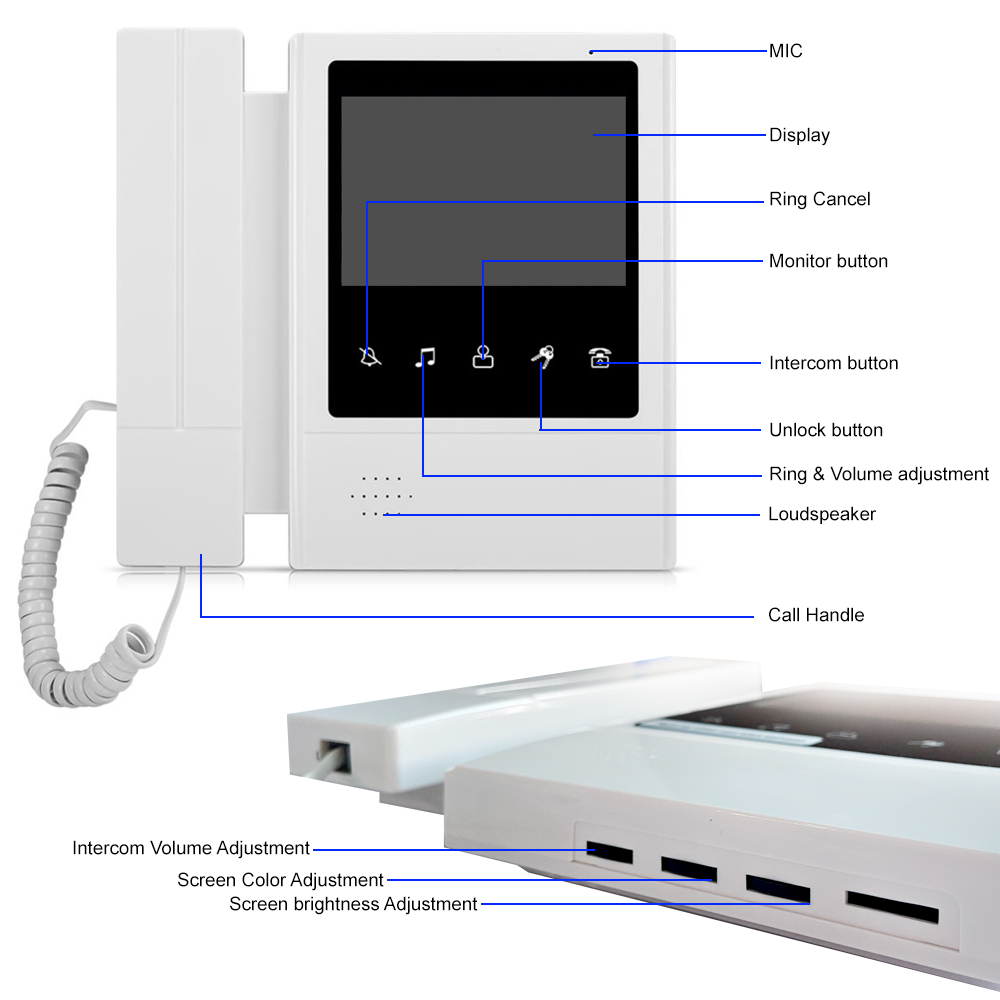4.3 Inch LCD Video Intercom Sy - Smart Doorbell Wired recension och pris