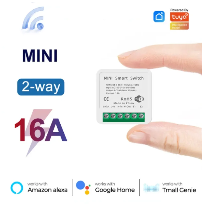 Mini 16A WiFi Switch Smart Lif - Home Automation Ideas recension och pris
