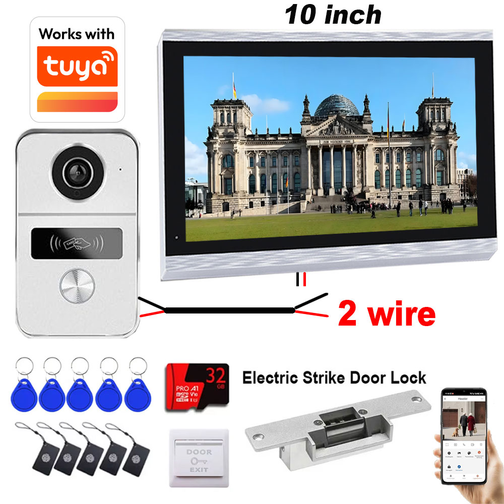 New 2 Wires Tuya Wifi Video In - Smart Doorbell Wired recension och pris