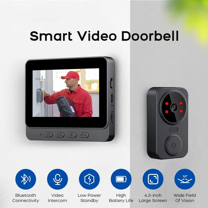 M8 Smart Visual Doorbell WiFi  - Smart Doorbell Wired recension och pris