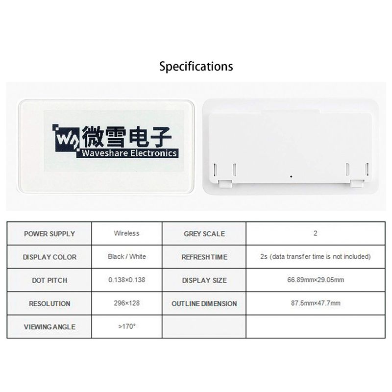 New  2.9 Inch Wireless NFC-Pow - Display Epaper 2.9 recension och pris