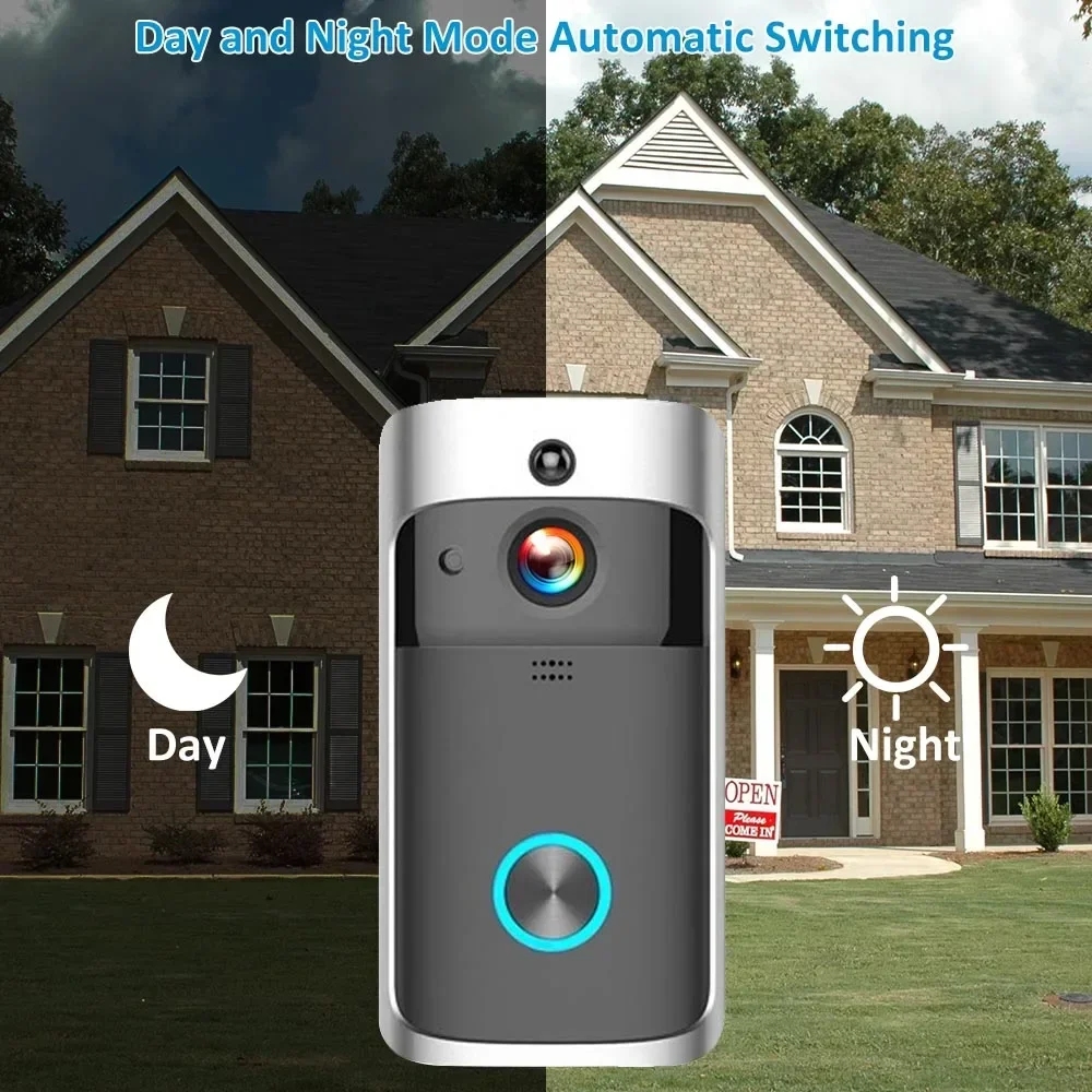 720P HD Smart Home Wireless WI - Smart Doorbell Wired recension och pris