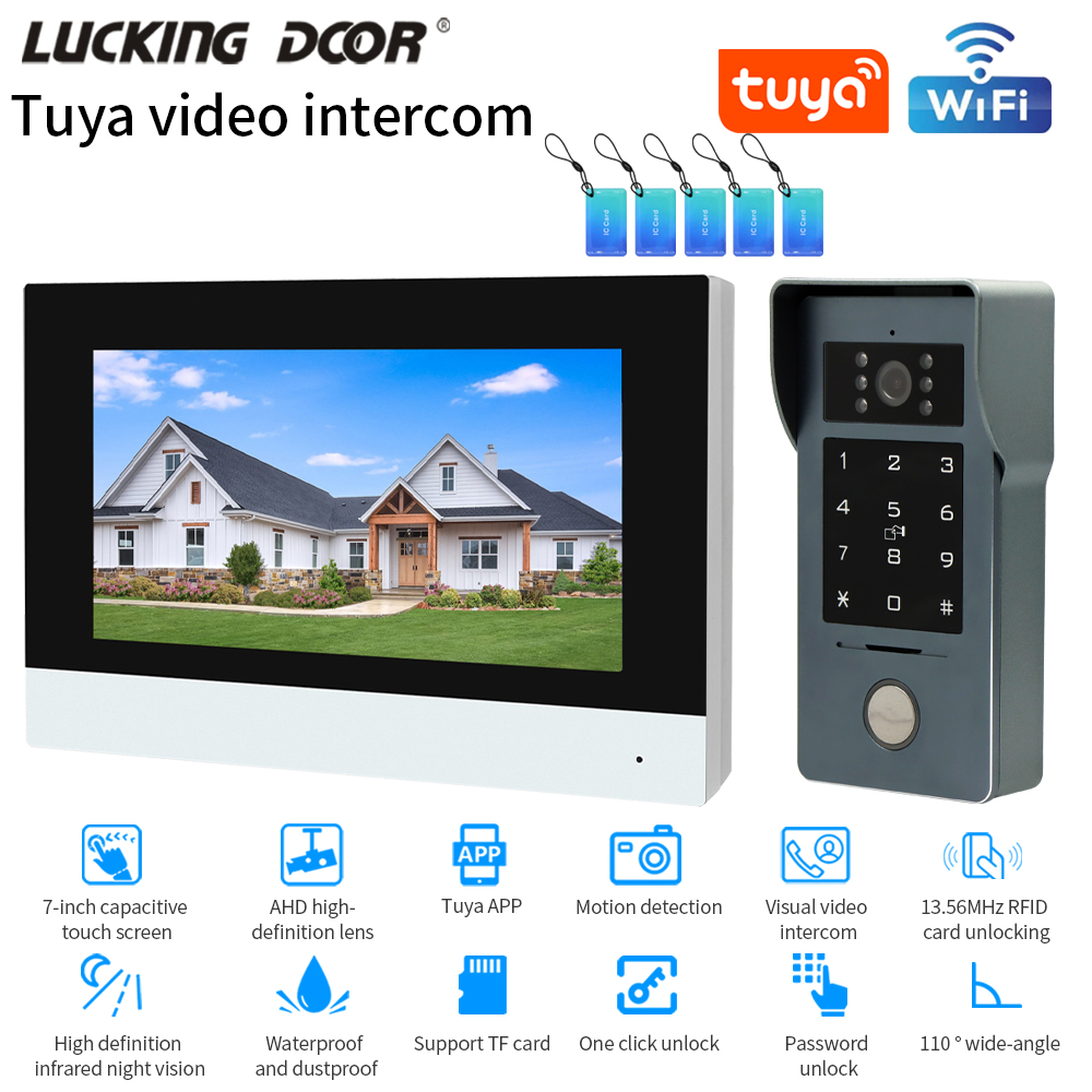 Tuya Wifi 7/10 Inch Video Inte - Smart Doorbell Wired recension och pris